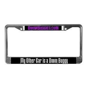 DoomBuggies Chrome License Plate Frame by CafePress:  