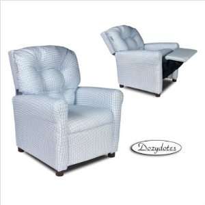  Four Button Recliner   Blue Gingham Baby