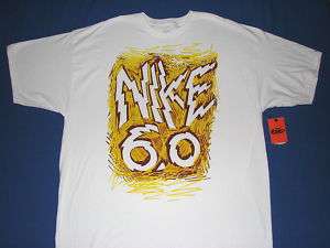 Nike Mens 6.0 Skateboarding T Shirt White NWT  
