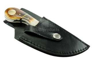   Skinning Knife BONE HANDLE Handle Hunting Knives Gut Hook Skinner SN03