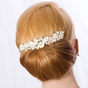   Large Authentic Sea Shell Bridal Hair Comb Headpiece 
