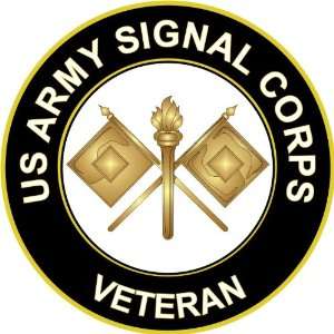   of 3.8 US Army Signal Corps Veteran Decal Sticker: Everything Else
