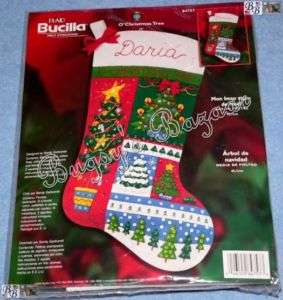 Bucilla O’ CHRISTMAS TREE Felt Christmas Stocking Kit  