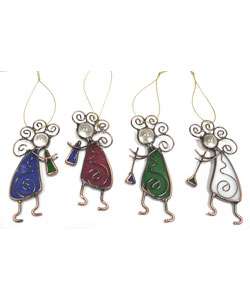 Kokopeli Stained Glass Ornament Set (Case of 4)  