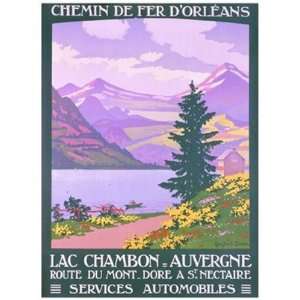  Lac Chambon   Auvergne by Constant Duval 17x24: Health 