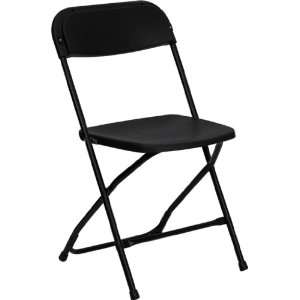   HERCULES™ Black Plastic Folding Chair [LE L 3 BK GG]: Home & Kitchen