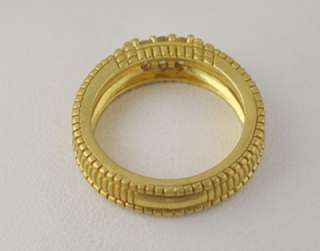 Judith Ripka Diamond 18k Yellow Gold Berge Collection Ring  