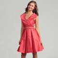 Eliza J Womens Coral Rhinestone Belted Dress Was: $109 