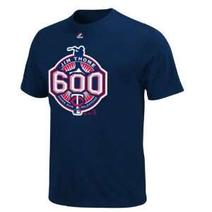 Jim Thome Minnesota Twins Majestic Navy 600 Home Run Milestone T Shirt
