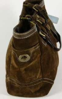Coach Brown Suede Leather Soho Shoulder Bag Handbag Purse 8B03  