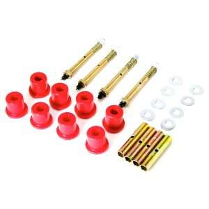 Prothane 1 815 Red Greasable Rear Shackle Bushing Kit for CJ5, CJ7 and 