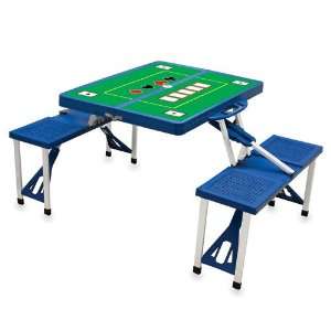  Folding Poker Picnic Table ( Blue ): Home & Kitchen