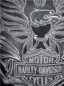 Harley Davidson Leather Jacket Isis Tribal Eagle Butter Soft 