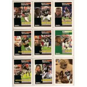  Cleveland Browns 1991 Score Pinnacle Football Team Set 