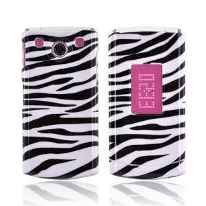   White Zebra Hard Plastic Case Cover For LG dLite GD570 Electronics