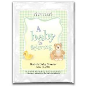  Baby Shower Margarita Mix Favors : Gingham Neutral 