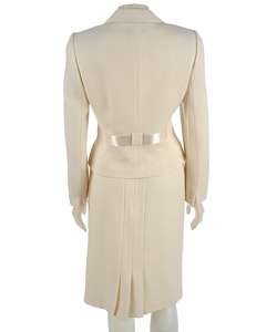 Tahari ASL Womens 2 piece Winter White Skirt Suit  Overstock