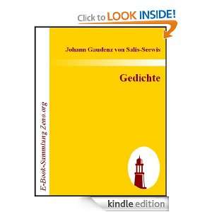 Gedichte (German Edition) Johann Gaudenz von Salis Seewis  