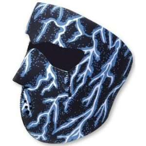   Headgear Lightning Blue Neoprene Cold Weather Face Mask Automotive