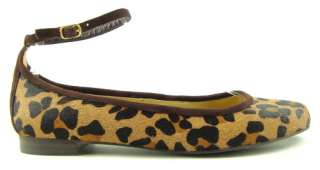   LAUREN KRISTI Leopard Pony Hair Womens Designer Shoes Flats 5.5 EUR 36
