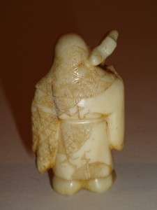   Ox Bone Netsuke Okimono 7 Gods Figure Collection Buddha Shoulao  