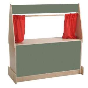  ECR4KIDS Puppet Theater   Chalk with Stage Curtain (Early 