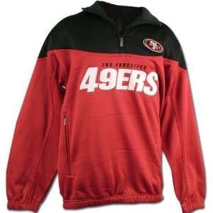  San Francisco 49ers 1/4 Zip Coaches Pullover Fleece Jacket 