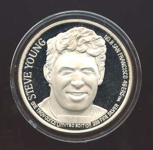 Steve Young 49ers 1 Ounce Silver Coin 1993 Lim. # 767  