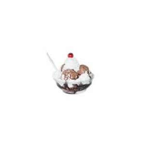  Vanilla Ice Cream Bowl/Chocolate topping Scented Candle 