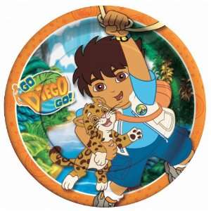    Lets Party By Amscan Go Diego Go Dinner Plates 