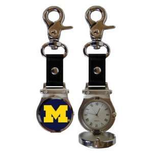  University of Michigan Clip On Watch Keychain Sports 