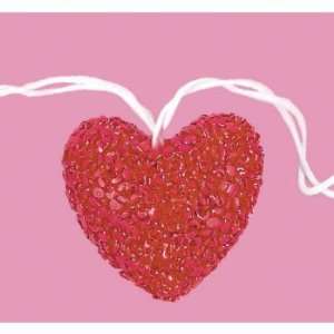   of 10 Red Valentines Day Heart Novelty Christmas Lights   White Wire