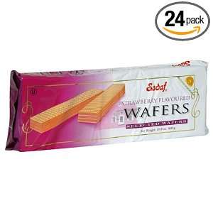 Sadaf Wafer, Strawberry Flavor, 10.5 Ounce Package, (Pack of 24 