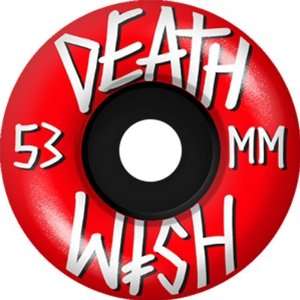  Deathwish Stacked 53mm Red Skate Wheels: Sports & Outdoors
