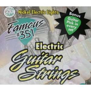  Famous #351 Strings Electric Guitar String Set ( Light 
