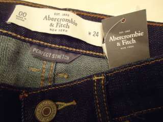 Womens Abercrombie & Fitch Dark Wash Denim Shorts sz. 00 *NWT*  