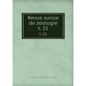  Revue suisse de zoologie. t. 21 MusÃ©um dhistoire 