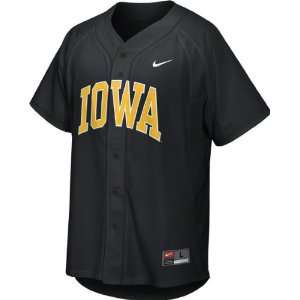  Iowa Hawkeyes Youth Black Nike Replica Baseball Jersey 