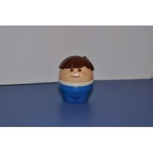   Boy Brown Hair with Blue Pants   Playskool Doll Toy Figure: Everything