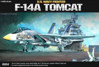 48 U.S. NAVY FIGHTER F 14A TOMCAT / ACADEMY MODEL KIT / #1659  