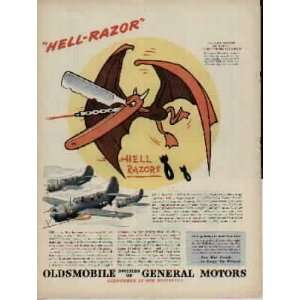   Navy Dive Bombing Squadron.  1945 Oldsmobile War Bond Ad, A2655A