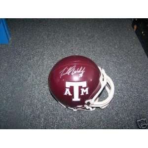 Richmond Webb Texas A&m Aggies Signed Mini Helmet W/coa   Autographed 