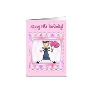  12th Birthday Pink Angel Card Toys & Games