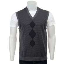 Calvin Klein Mens V neck Argyle Sweater Vest  Overstock