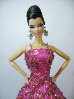 Eaki Dress Gown Outfit Silkstone Barbie Fashion Royalty Candi Model 