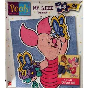  Winnie the Pooh  Piglet My Size Puzzle 46 pieces by Mattel 