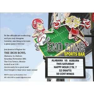  End Zone Party Invitations Toys & Games