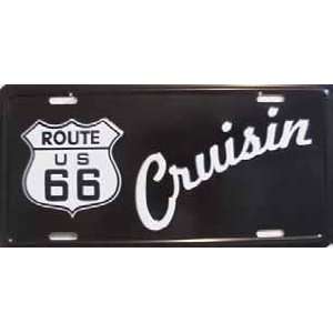 Route 66 Cruisin License Plate