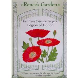  Legion of Honor Heirloom Crimson Poppy Seeds 2000 Seeds 