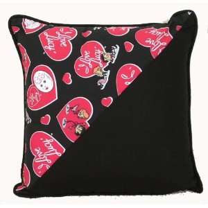  I Love Lucy Throw Pillow 14in x 14in Black Toys & Games